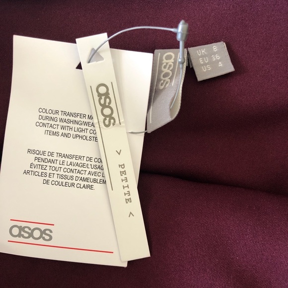 NWT ASOS Ruffle Sleeve Mini Dress - Picture 5 of 5